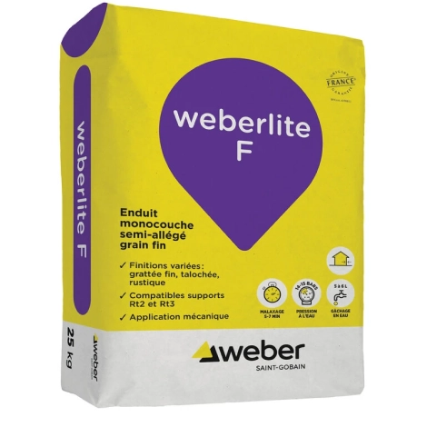 Enduit de façade monocouche allégé weber.lite F