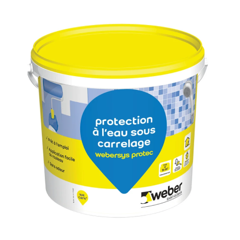 Système de protection à l'eau sous carrelage weber.sys protec