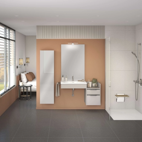 Ensemble de meuble de salle de bains Astral 2 argile mat