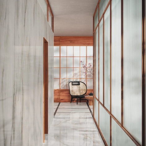 Carrelage grès cérame effet marbre Incanto Cremo Delicato Glossy
