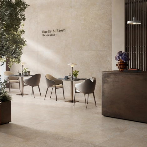 Carrelage intérieur grès cérame Realstone Travertino Cross Beige