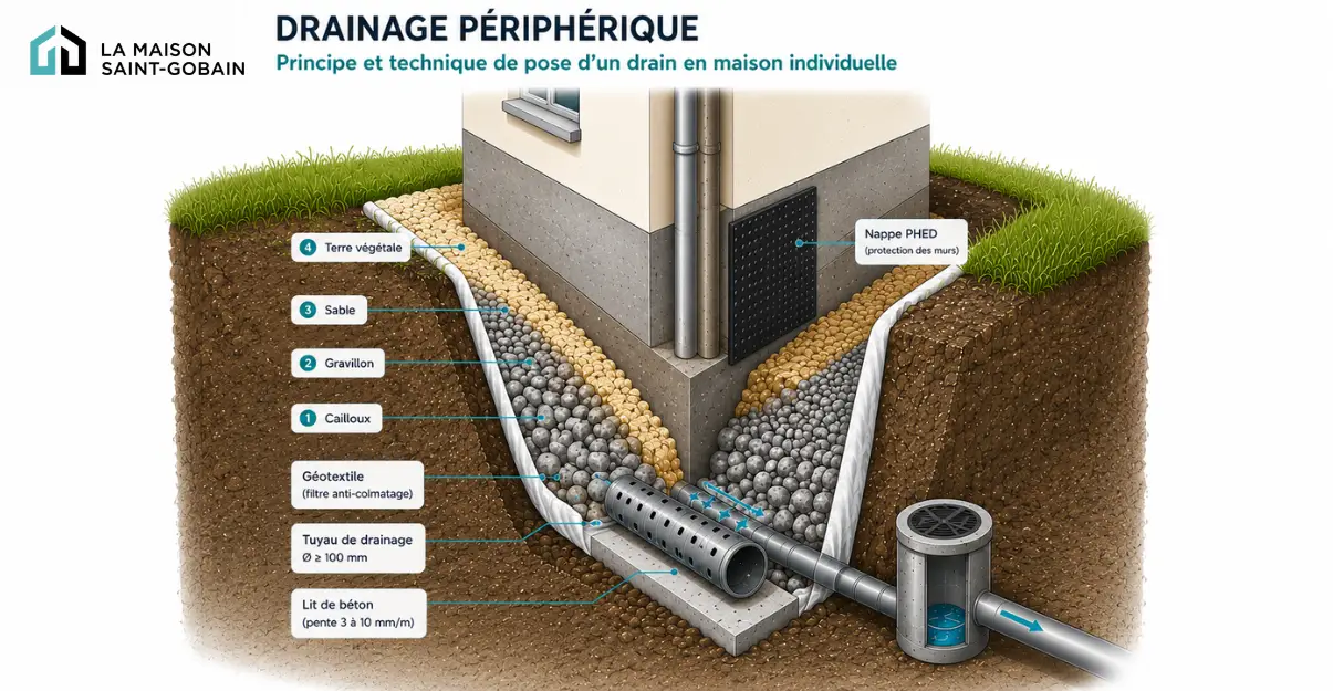 Drainage périphérique