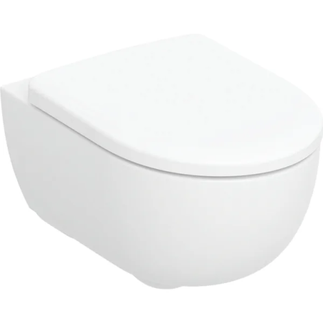 Pack WC suspendu à fond creux Geberit Renova caréné, TurboFlush, avec abattant WC