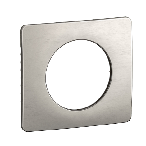 Plaque de finition Céliane Alu Satiné 1 poste