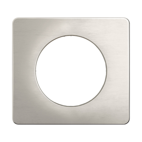 Plaque de finition Céliane Alu Satiné 1 poste