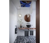 Autocosy dans une salle de bain