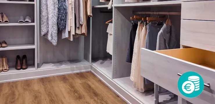 Création d'un dressing sur mesure : quel budget ?